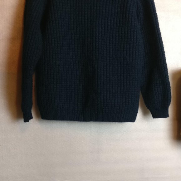 Handloomed in Ireland 100% Wool Chunky Coastal Cardigan Vintage Donegal GREEN - Picture 11 of 11